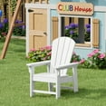 thumbnail image 1 of WestinTrends Malibu Kids Outdoor HDPE Adirondack Plastic Patio Chair, White, 1 of 15