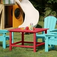 thumbnail image 1 of WestinTrends Malibu Kids Outdoor Patio Furniture HDPE 30" Wide Square Dining Table, Red, 1 of 16
