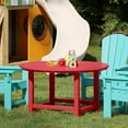 thumbnail image 1 of WestinTrends Malibu Kids Outdoor Patio Furniture HDPE 38" Wide Round Dining Table, Red, 1 of 16