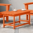 thumbnail image 1 of WestinTrends Malibu Patio Outdoor Coffee Table – 35" All-Weather Poly Lumber Adirondack Porch Table, Orange, 1 of 14