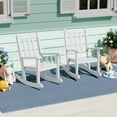 thumbnail image 1 of WestinTrends Malibu Outdoor HDPE Plastic Preschool Toddler Rocking Chairs (Set of 2), White, 1 of 14