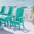 thumbnail image 1 of WestinTrends Malibu Adirondack Patio Dining Chairs, All-Weather Poly Lumber, Ergonomic Seat, 330-lb Capacity, Turquoise, 1 of 14