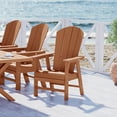 thumbnail image 1 of WestinTrends Malibu Adirondack Patio Dining Chairs, All-Weather Poly Lumber, Ergonomic Seat, 330-lb Capacity, Teak, 1 of 14