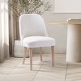 thumbnail image 1 of WestinTrends Genevieve Mid-Century Modern Curveback Boucle Dining chair set, Cream, 1 of 13