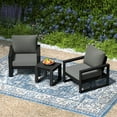 thumbnail image 1 of WestinTrends Montara Outdoor Modern 3-Piece HDPE Patio Sofa Set with Side Table, Gray, 1 of 15
