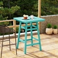 thumbnail image 1 of WestinTrends Outdoor 42" Height HDPE Patio Square Bar Table,Turquoise, 1 of 7