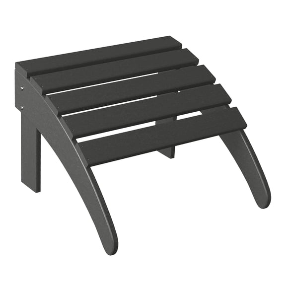 WestinTrends Malibu Outdoor Adirondack Style Ottoman, Gray