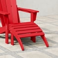 thumbnail image 1 of WestinTrends Malibu Outdoor Adirondack Ottoman – All-Weather Poly Lumber Folding Footrest for Patio Porch, Red, 1 of 13