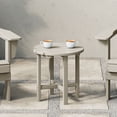 thumbnail image 1 of WestinTrends Malibu Outdoor Side Table – All-Weather Poly Lumber Adirondack Round Patio End Table, Sand, 1 of 12