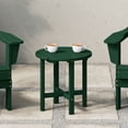 thumbnail image 1 of WestinTrends Outdoor Side Table, All Weather Poly Lumber Adirondack Small Patio Table Round End Table for Pool Balcony Deck Porch Lawn Backyard, Dark Green, 1 of 12