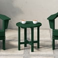 thumbnail image 1 of WestinTrends Malibu Outdoor Side Table – All-Weather Poly Lumber Adirondack Round Patio End Table,  Dark Green, 1 of 12
