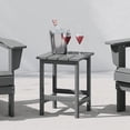 thumbnail image 1 of WestinTrends Outdoor Side Table, All Weather Poly Lumber Adirondack Small Patio Table Square End Table for Pool Balcony Deck Porch Lawn Backyard, Gray, 1 of 16