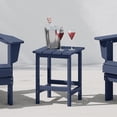 thumbnail image 1 of WestinTrends Outdoor Side Table, All Weather Poly Lumber Adirondack Small Patio Table Square End Table for Pool Balcony Deck Porch Lawn Backyard, Navy Blue (14"L x 14"W x 18.5"H), 1 of 16