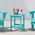 thumbnail image 1 of WestinTrends Outdoor Side Table, All Weather Poly Lumber Adirondack Small Patio Table Square End Table for Pool Balcony Deck Porch Lawn Backyard, Turquoise, 1 of 16