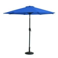 thumbnail image 1 of WestinTrends Paolo 9 Ft Patio Umbrella with Base Included, Market Table Umbrella with with 30 Pound Solid Decorative Round Concrete Base, Royal Blue, 1 of 8