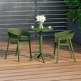 thumbnail image 1 of WestinTrends Playa 3-Piece Outdoor Resin Patio Bistro Table Set with Stackable Patio Dining Side Chairs, Olive Green, 1 of 16