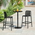 thumbnail image 1 of WestinTrends Playa 3-Piece Patio Adjustable Bar Table with Stackable Patio Bar Stools, Black, 1 of 15