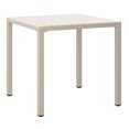 thumbnail image 1 of WestinTrends Playa 31.5" Iron Metal Frame Outdoor Square Patio Dining Table, Sand, 1 of 16