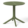 thumbnail image 1 of WestinTrends Playa 31.5" Round Plastic Outdoor Patio Dining Table for 4, Olive Green, 1 of 14