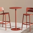 thumbnail image 1 of WestinTrends Playa 41.25" Adjustable Metal Round Bar Height Table, Red, 1 of 11