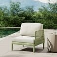 thumbnail image 1 of WestinTrends Playa Modern Outdoor Polypropylene Resin Right Arm Facing Deep Seating Sectional Chair, Green, 1 of 15