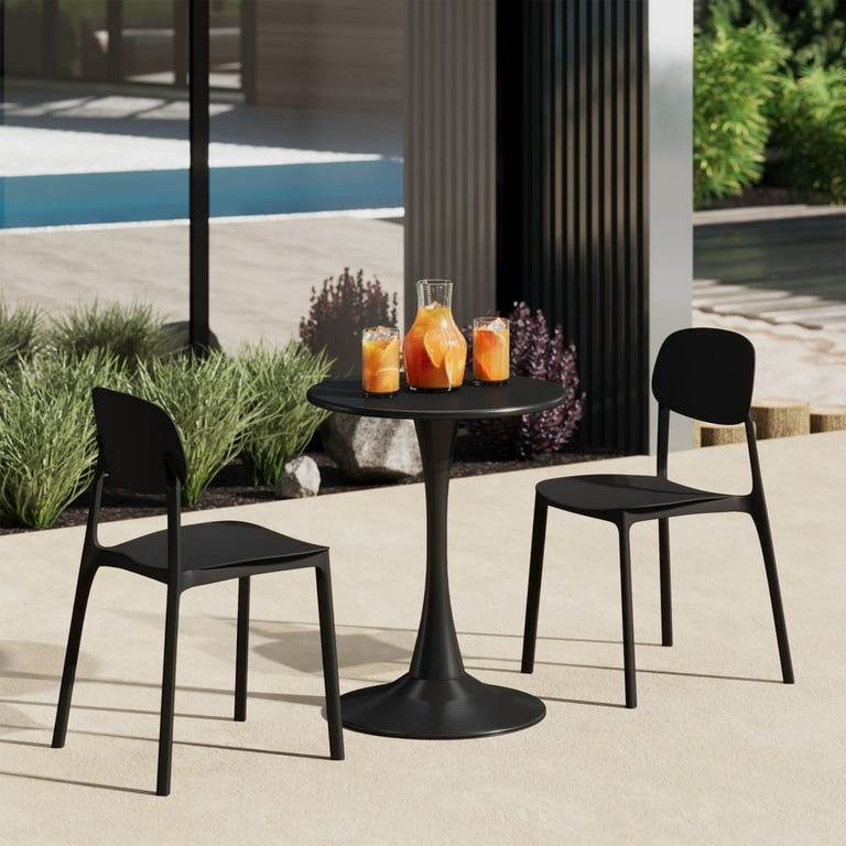 WestinTrends Playa Modern Stackable Polypropylene Plastic Patio
