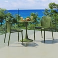 thumbnail image 1 of WestinTrends Playa Outdoor Stackable Polypropylene Plastic Dining Side Chairs (Set of 2), Olive Green, 1 of 15