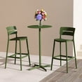 thumbnail image 1 of WestinTrends Playa Stackable Polypropylene Resin Plastic Outdoor Patio Bar Stools (Set of 2), Olive Green, 1 of 17