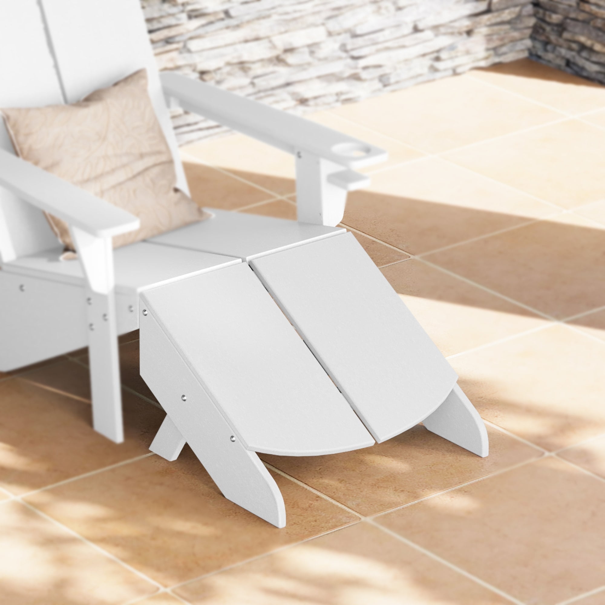 Furniture Adirondack Footrest Plastic Hdpe Chair Plastic