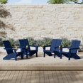 thumbnail image 1 of WestinTrends Riviera Outdoor HDPE Modern Adirondack Chair with Cup Holder (Set of 4), Navy Blue, 1 of 14