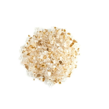 WestinTrends Sansom 1/2 inch 10 pounds Tempered Fireplace Glass Rocks Beads for Firepit, Gold Reflective