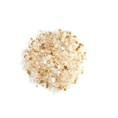 WestinTrends Sansom 1/2 inch 10 pounds Tempered Fireplace Glass Rocks Beads for Firepit, Gold Reflective