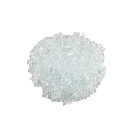 WestinTrends Sansom 1/2 inch 10 pounds Tempered Fireplace Glass Rocks Beads for Firepit, Clear