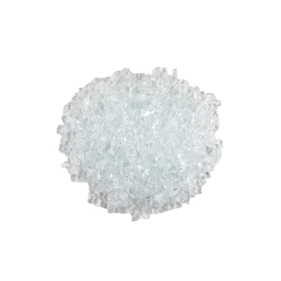 WestinTrends Sansom 1/2 inch 10 pounds Tempered Fireplace Glass Rocks Beads for Firepit, Clear