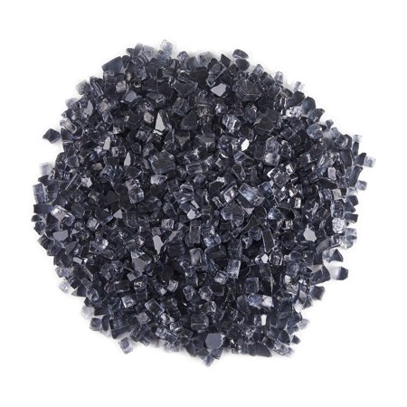 WestinTrends Sansom Outdoor Tempered Glass Rocks Beads for Firepit , Gray