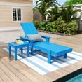 thumbnail image 1 of WestinTrends Shoreside Poly Reclining Chaise Lounge With Side Table for Outdoor, Patio, Garden, Pacific Blue, 1 of 10