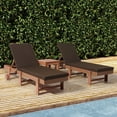 thumbnail image 1 of WestinTrends Solace Outdoor Chaise Lounge Chair Cushions Set of 2, 70" x 21.5", Brown, 1 of 4