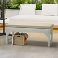 thumbnail image 1 of WestinTrends Solace Water Resistant Outdoor Patio Bench Seat Cushion, 39 x 18, Beige, 1 of 7