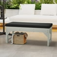 thumbnail image 1 of WestinTrends Solace Water Resistant Outdoor Patio Bench Seat Cushion, 46 x 18, Black, 1 of 3