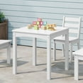 thumbnail image 1 of WestinTrends Treehouse Kids 24" Wide HDPE Plastic Childrens Square Dinner Table, White, 1 of 16
