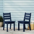 thumbnail image 1 of WestinTrends Treehouse Outdoor HDPE Kids Plastic Toddler Dining Chair (Set of Two), Navy Blue, 1 of 15