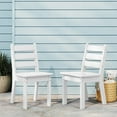 thumbnail image 1 of WestinTrends Treehouse Outdoor HDPE Kids Plastic Toddler Dining Chair (Set of Two), White, 1 of 15