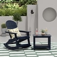 thumbnail image 1 of WestinTrends Tuscany 2-Piece HIPS Outdoor Rocking Adirondack Chair With Side Table, Navy, 1 of 5