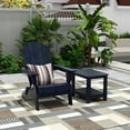 thumbnail image 1 of WestinTrends Tuscany HIPS Outdoor Folding Adirondack Seashell Chair With Side Table , Navy Blue, 1 of 5