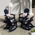 thumbnail image 1 of WestinTrends Tuscany Outdoor Rocking Adirondack Chair (Set of 4), Navy, 1 of 5