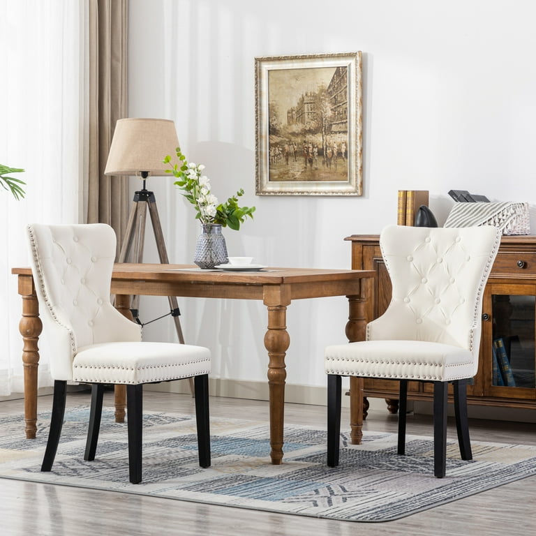 WestinTrends Wordford Velvet Dining Chairs Set of 2, Modern