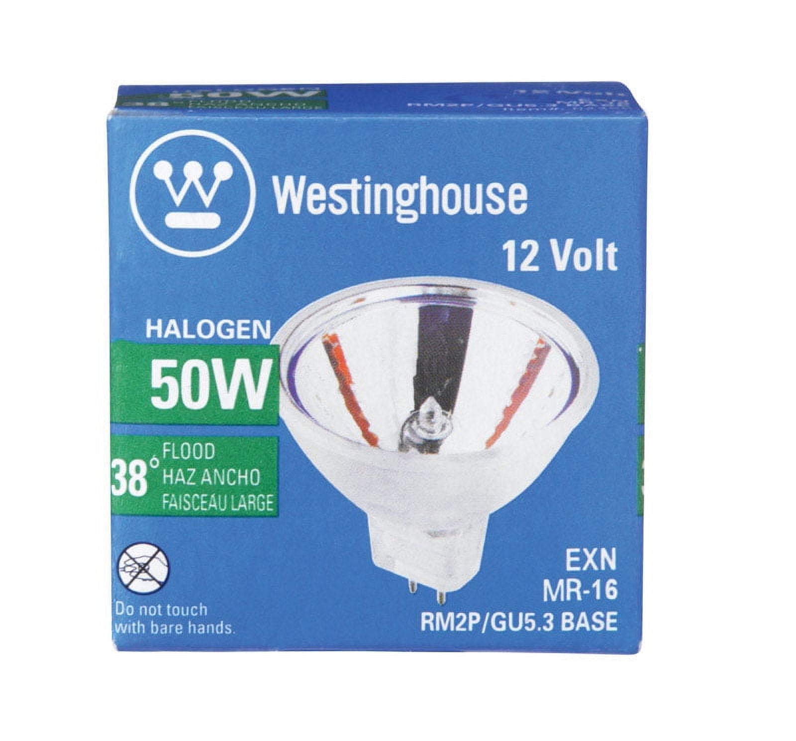 Westinghouse 04456 Low Voltage Halogen Light Bulb, 50 Watts, 12 Volt