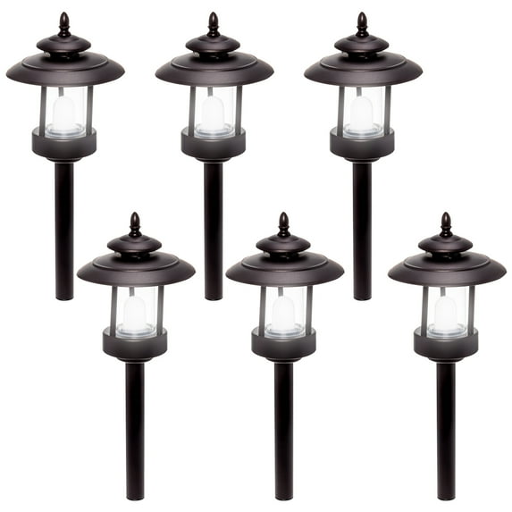 Westinghouse 100 Lumen Low Voltage LED Pathway Light Landscape Lights - 6 Pack Bronze