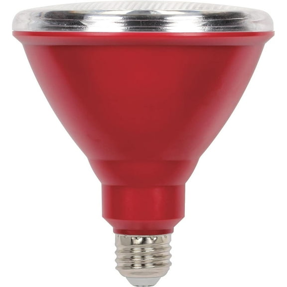 Westinghouse 100-Watt Equivalent PAR38 Flood Red Outdoor Weatherproof LED Light Bulb with Medium Base