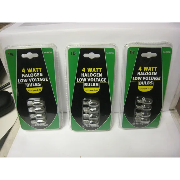 Westinghouse 12 Volt 4 Watt Low Voltage Landscape Bulb Replacement 3 X 4 Packs